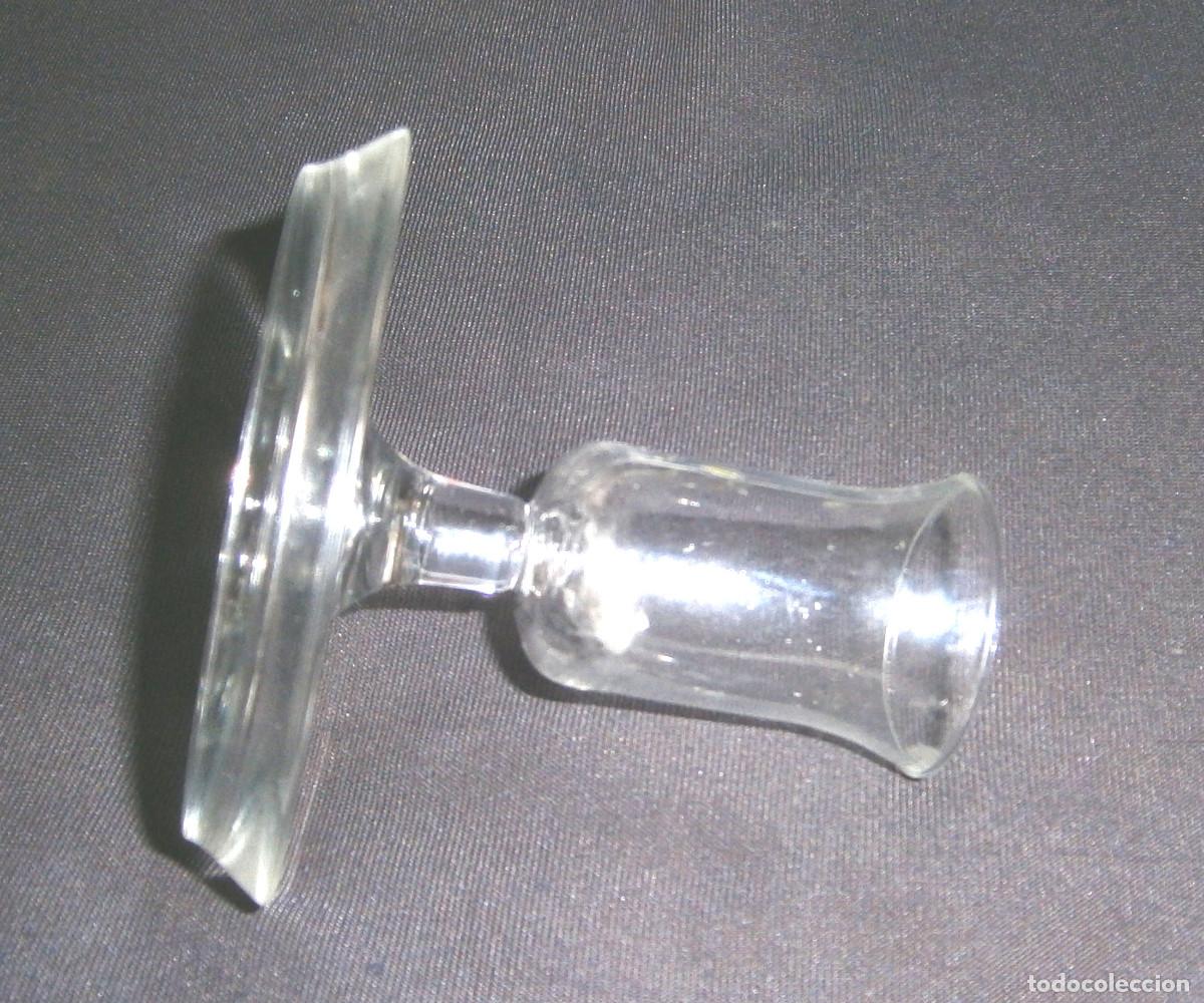 Vintage: palmatoria de cristal base 9 cms - Foto 2