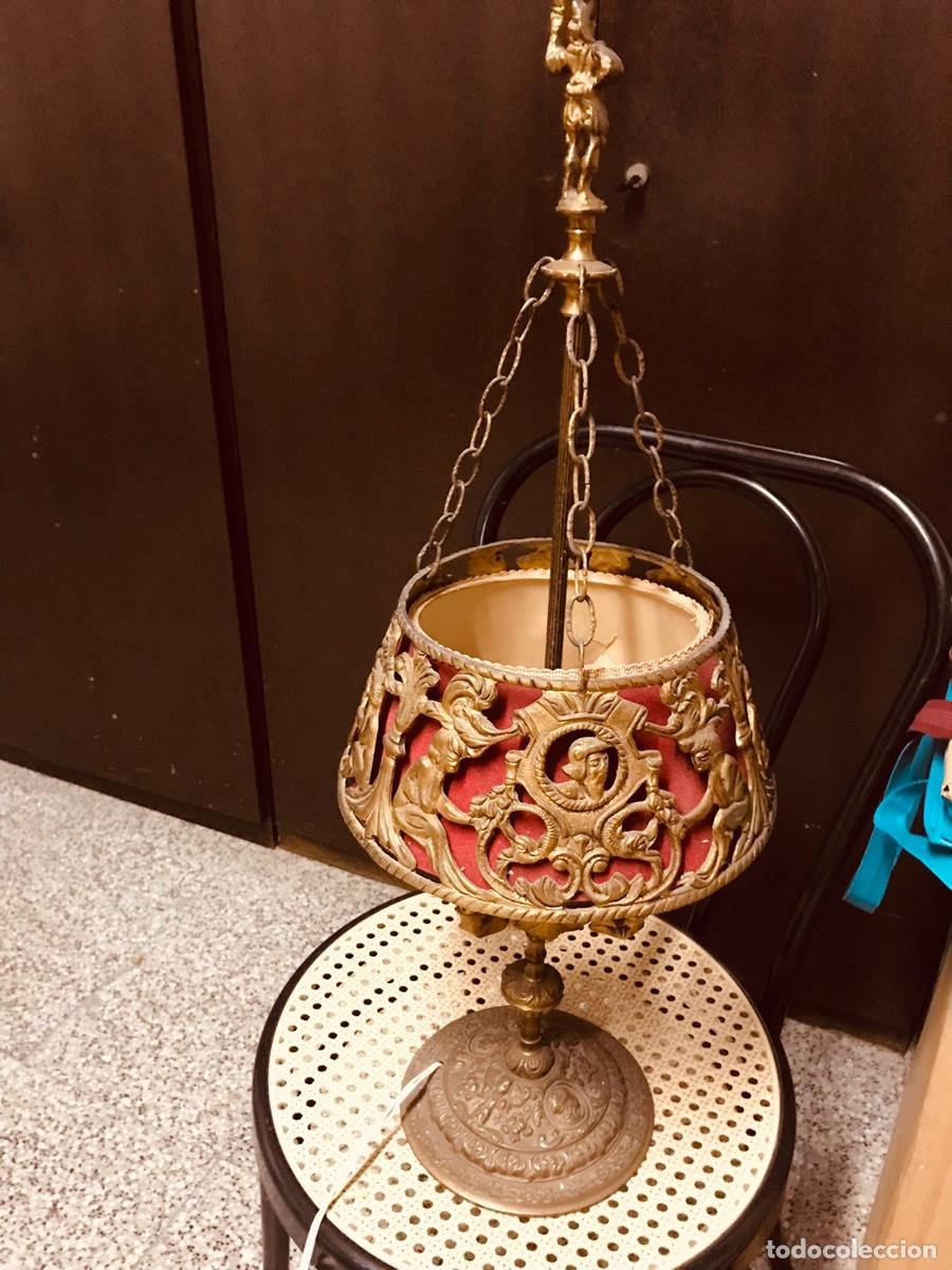 Vintage: Lampara preciosa (probablemente de bronce) - Foto 1