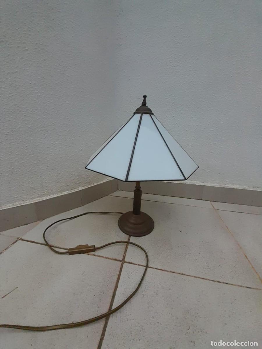 Vintage: Lamparas cristal opalina - Foto 2