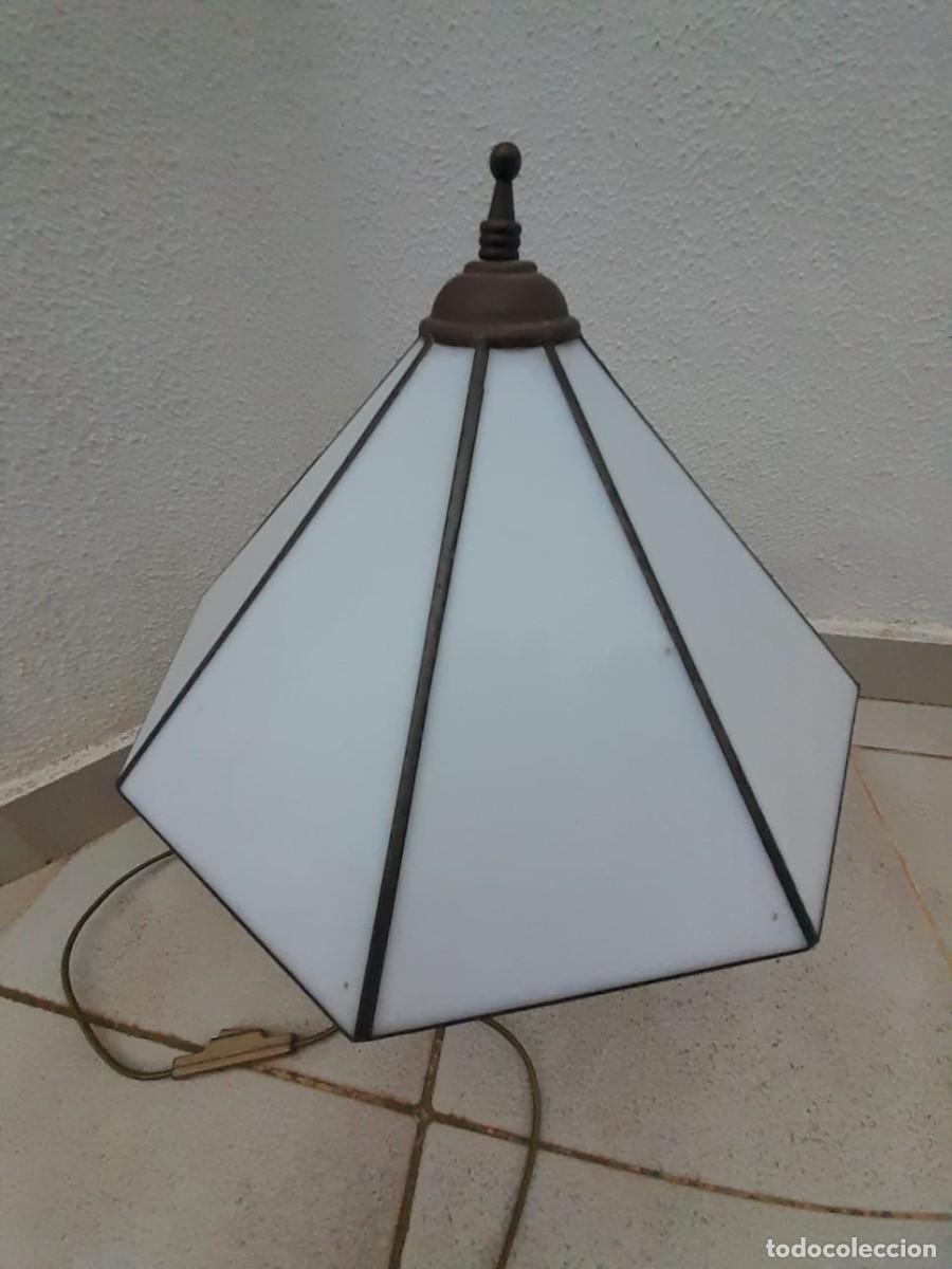 Vintage: Lamparas cristal opalina - Foto 5