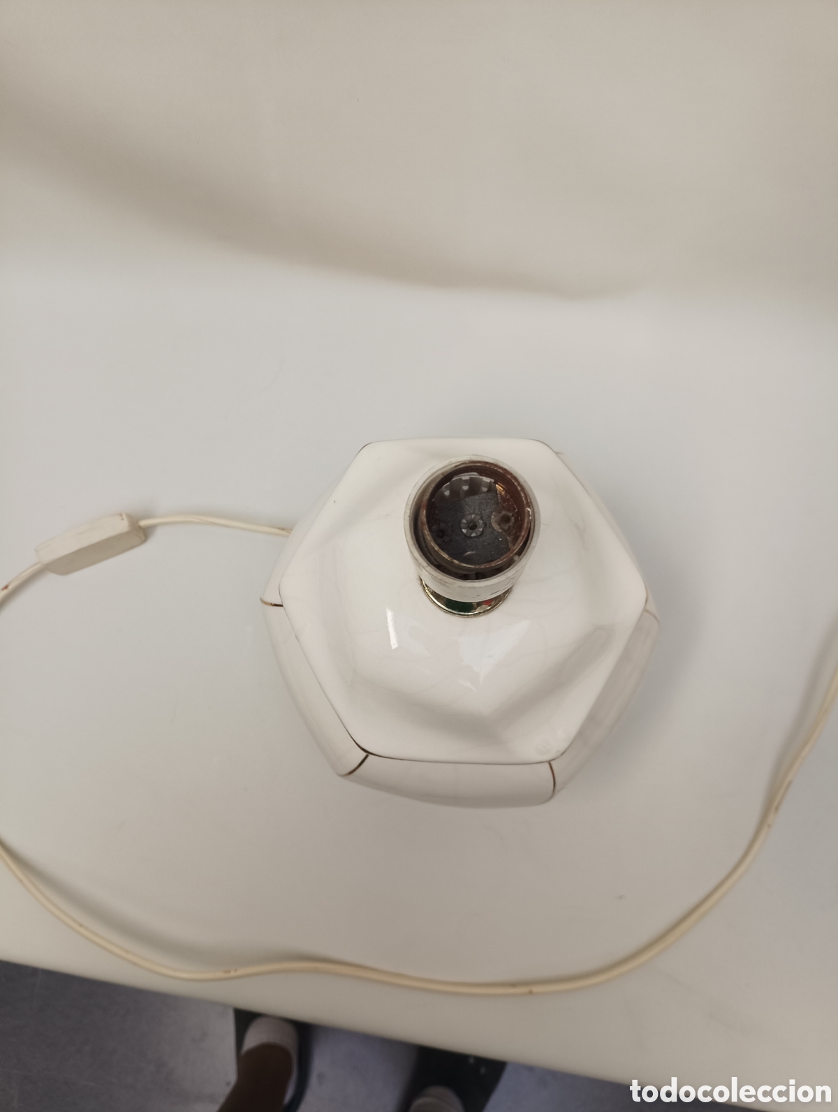 Vintage: Lampara de porcelana - Foto 2