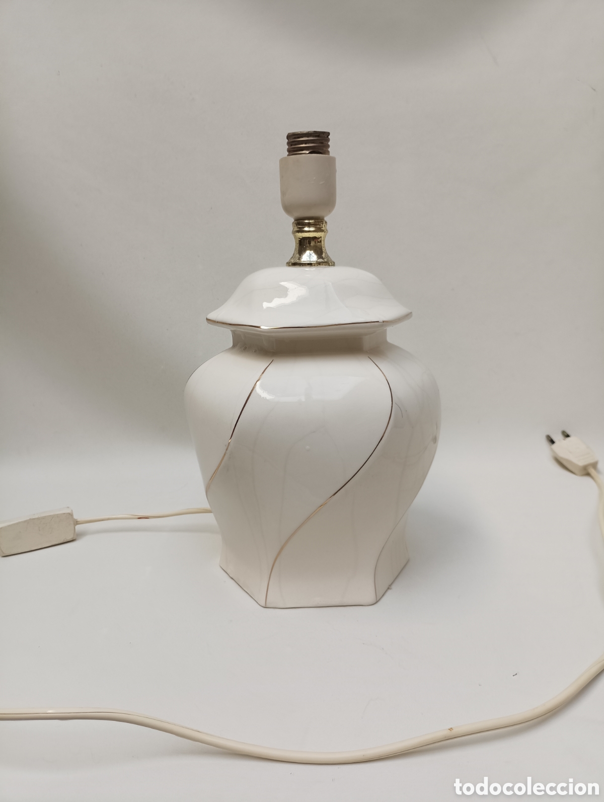 Vintage: Lampara de porcelana - Foto 3