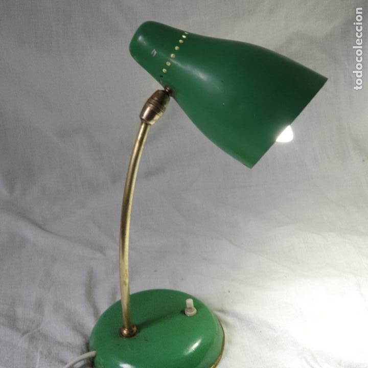 Vintage: MUY ANTIGUA LAMPARA FLEXO DE CHAPA - Foto 5
