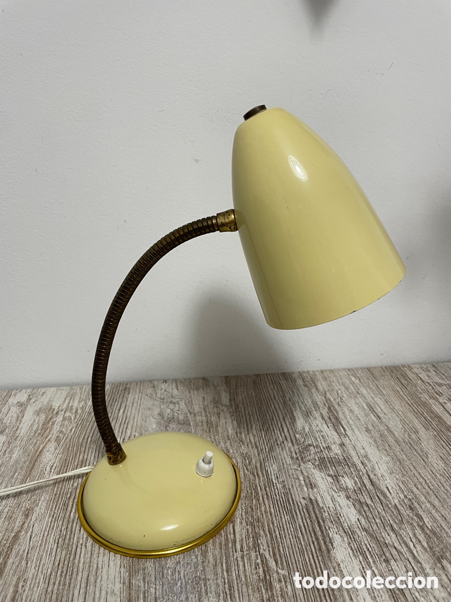 Vintage: LAMPARA FLEXO BEIGE ESTILO FRANCES VINTAGE - Foto 1