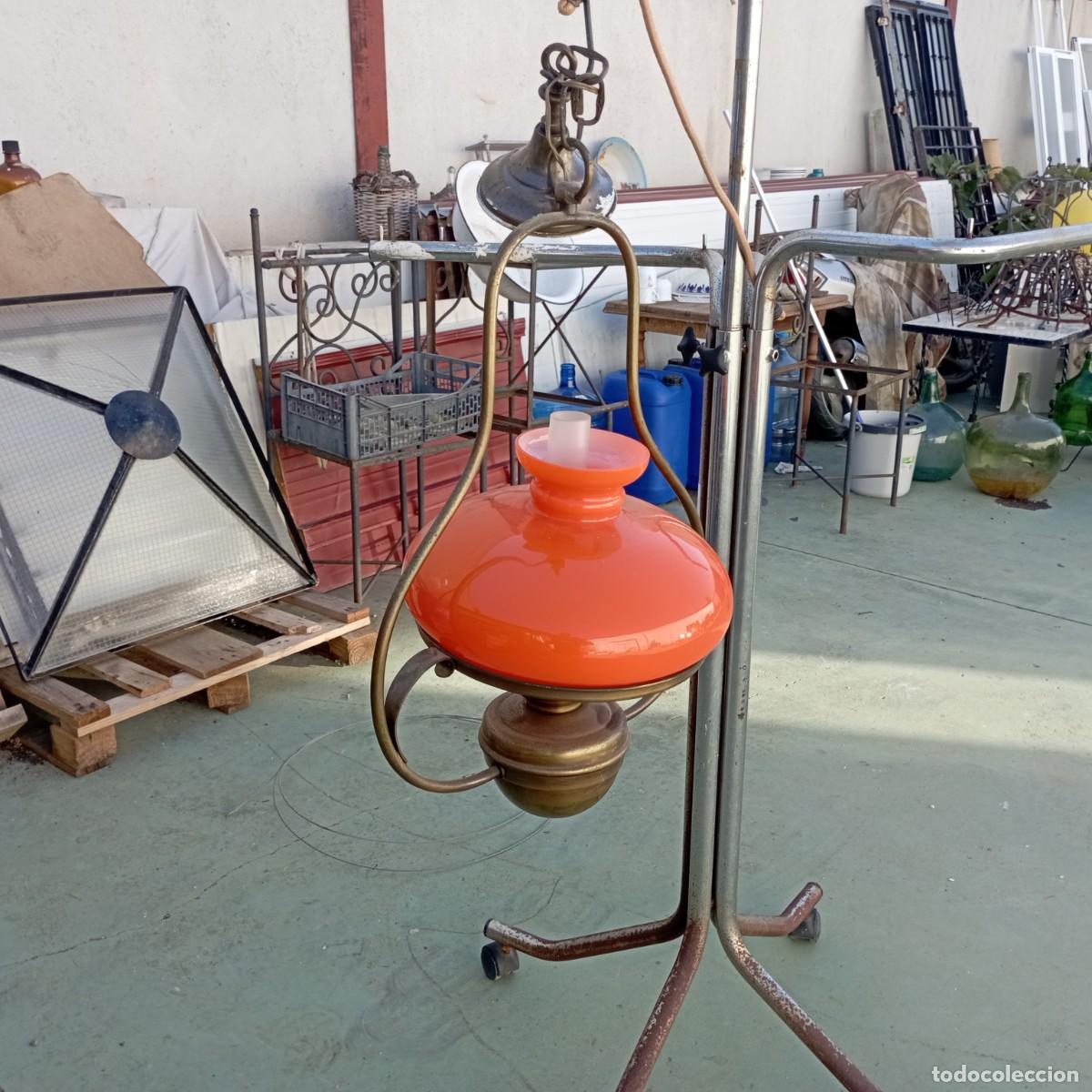 Vintage: lampara holadesa tulipa naranja - Foto 1