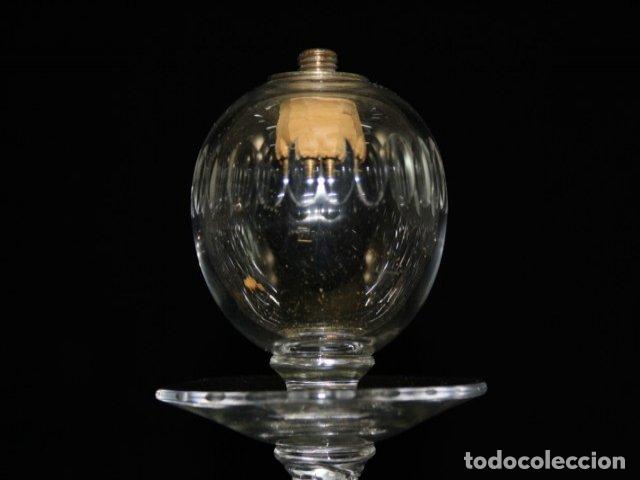 Vintage: Lampe &agrave; huile en cristal moul&eacute; 1900 - Foto 8