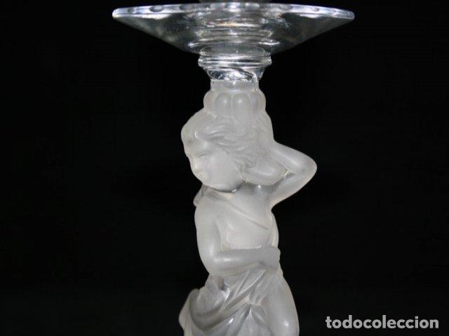 Vintage: Lampe &agrave; huile en cristal moul&eacute; 1900 - Foto 9