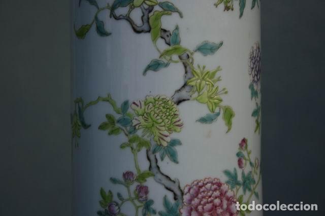 Vintage: Vase ancien en canton mont&eacute; en lampe - Foto 8