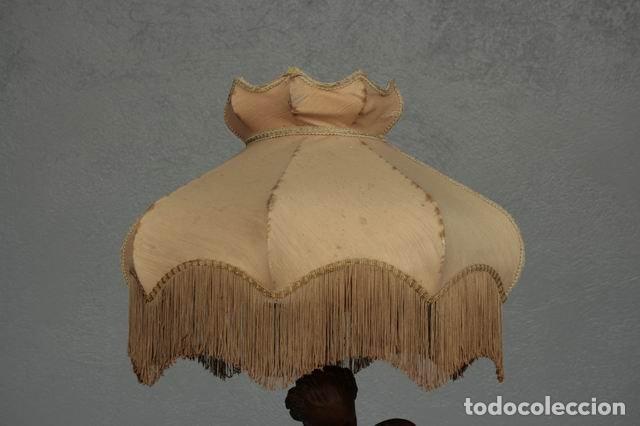 Vintage: Lampe en bois patin&eacute; repr&eacute;sentant Mozart - Foto 3