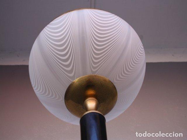 Vintage: Lampe sur pied 1940 vasque opaline - Foto 10