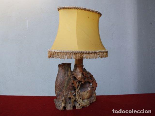 Vintage: Lampe style asiatique pierre de lard - Foto 2