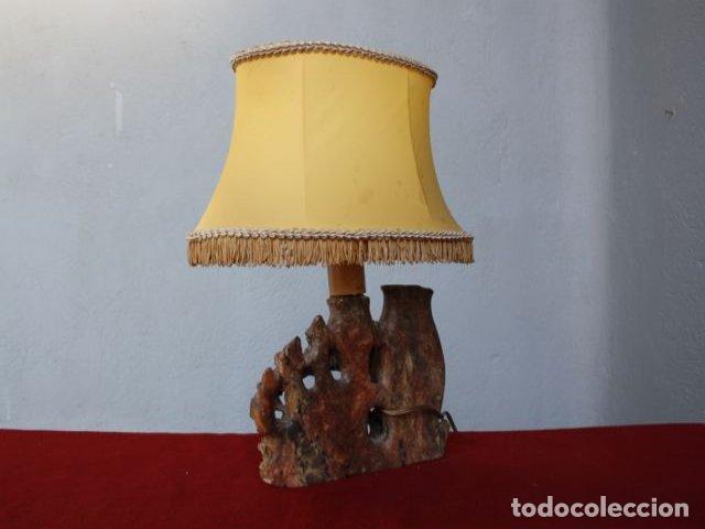 Vintage: Lampe style asiatique pierre de lard - Foto 5