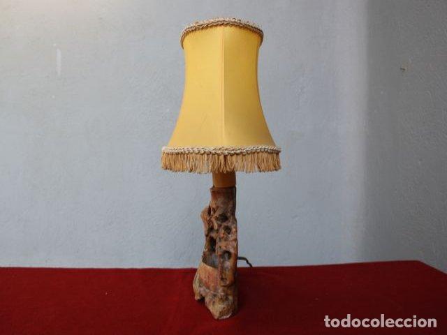 Vintage: Lampe style asiatique pierre de lard - Foto 6