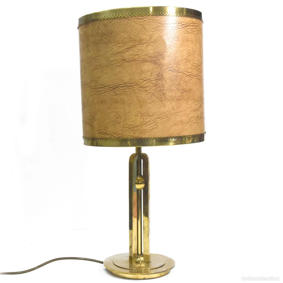 Vintage: Lampe de bureau laiton moderniste - Foto 1