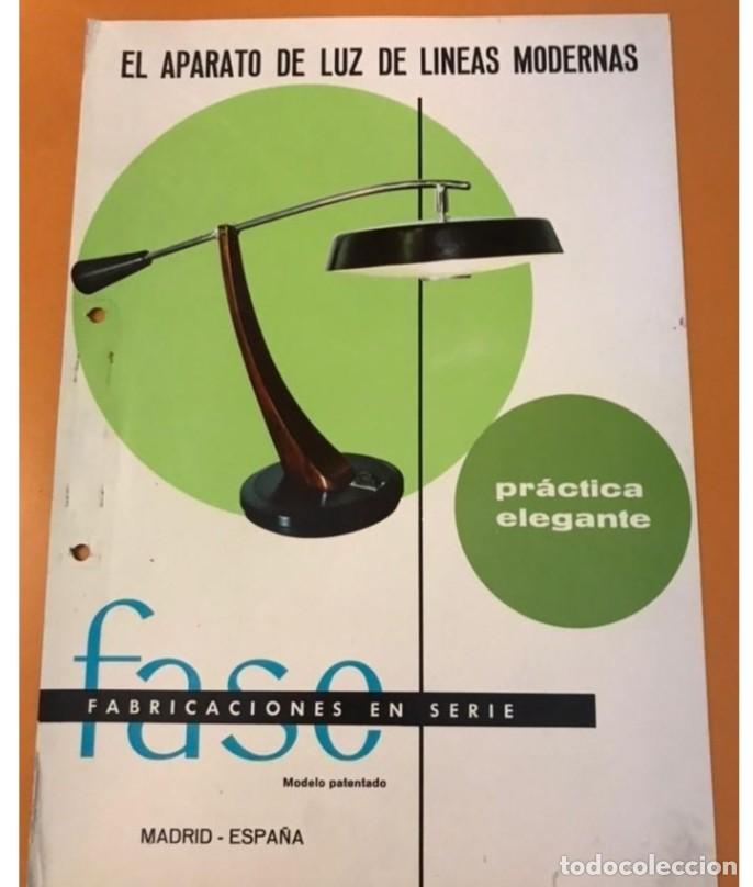 Vintage: L&aacute;mpara mesa FASE P&eacute;ndulo presidente - Foto 11