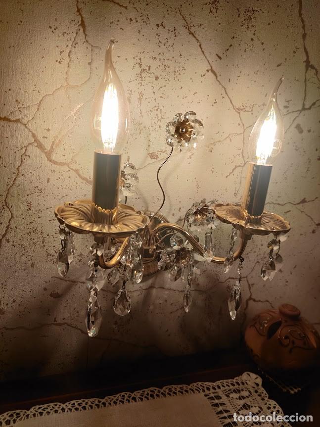 Vintage: Apliques cristal y bronce - Foto 2