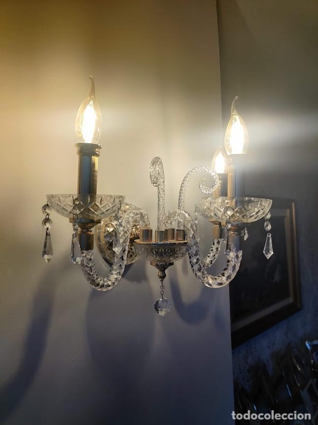 Vintage: Apliques cristal barroco - Foto 1
