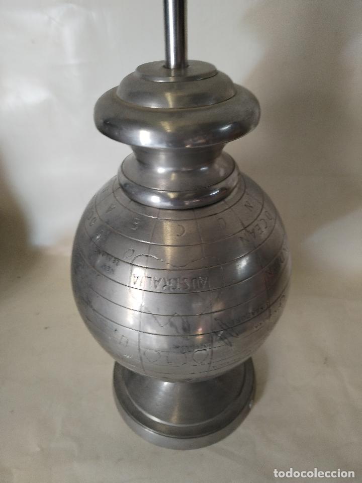 Vintage: lampara globo terraqueo - Foto 4