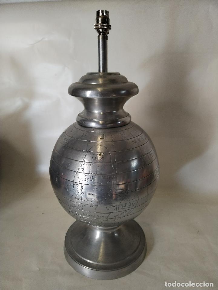 Vintage: lampara globo terraqueo - Foto 1