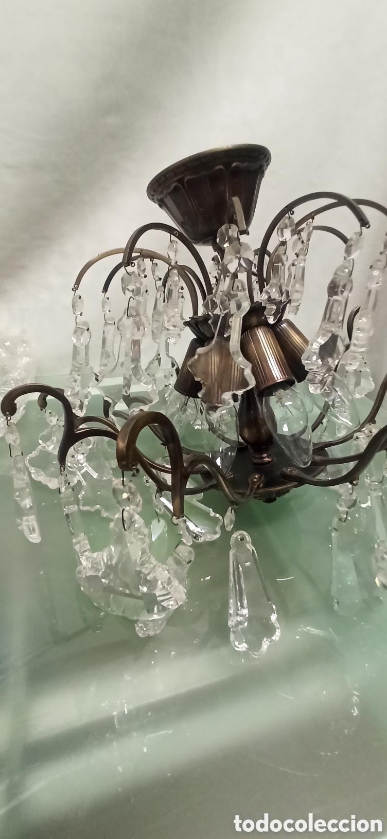 Vintage: L&Aacute;MPARA CRISTAL SWAROVSKI - Foto 8