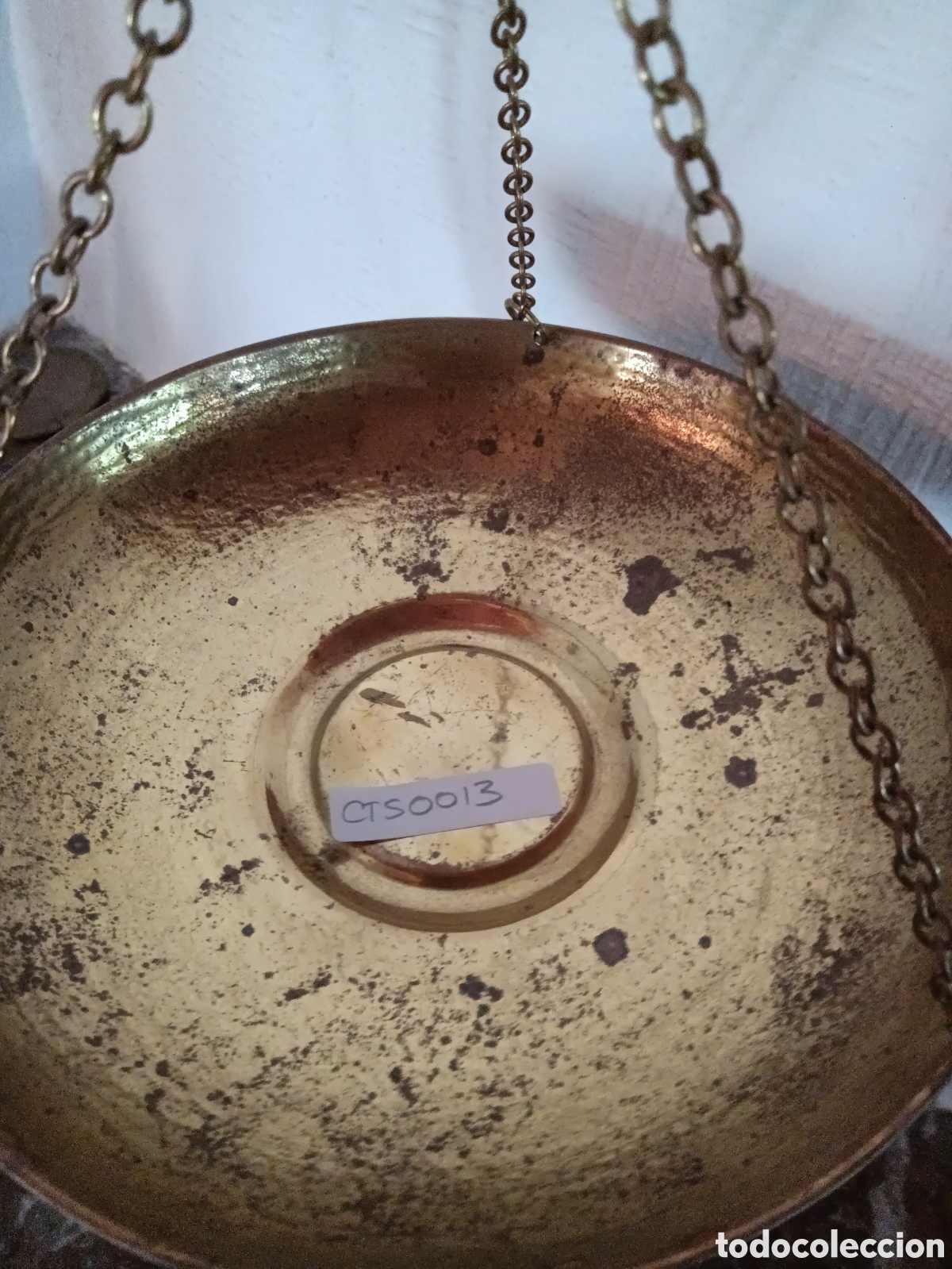 Vintage: Pebetero de metal dorado - Foto 4