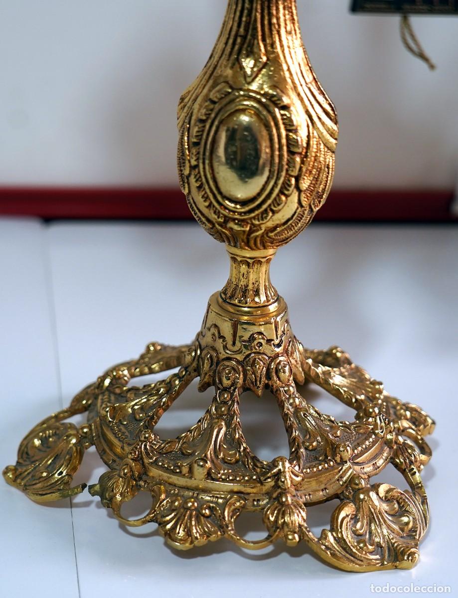 Vintage: Candelabros bronce ba&ntilde;o oro , Rocalba - Foto 3