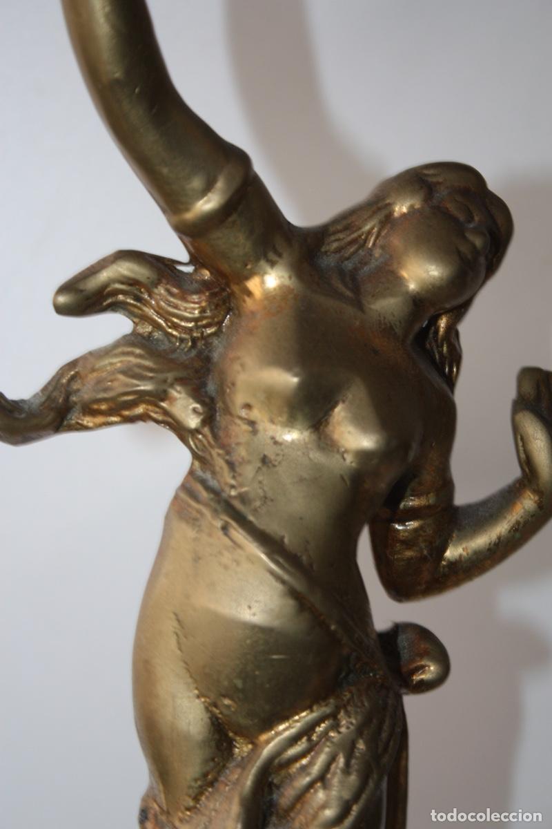 Vintage: LAMPARA MESA BRONCE36 CM - Foto 3