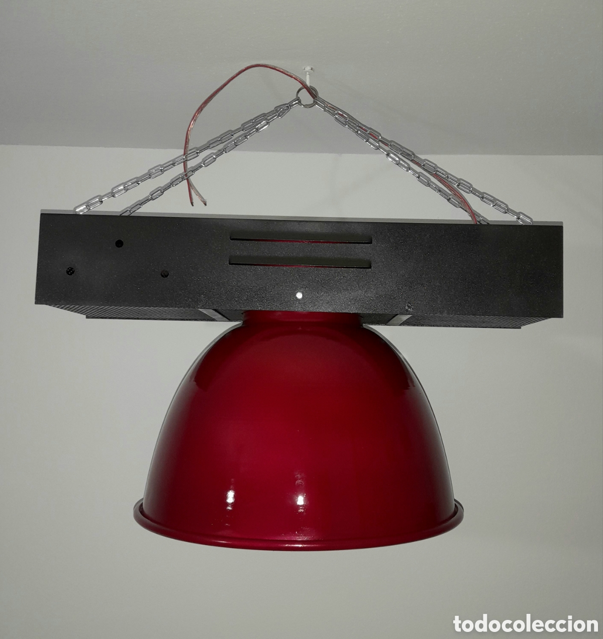 Vintage: L&aacute;mpara industrial. - Foto 1