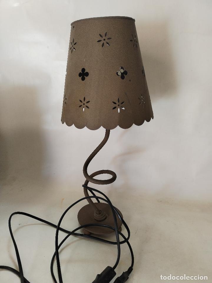 Vintage: lampara sobremesa de forja - Foto 6