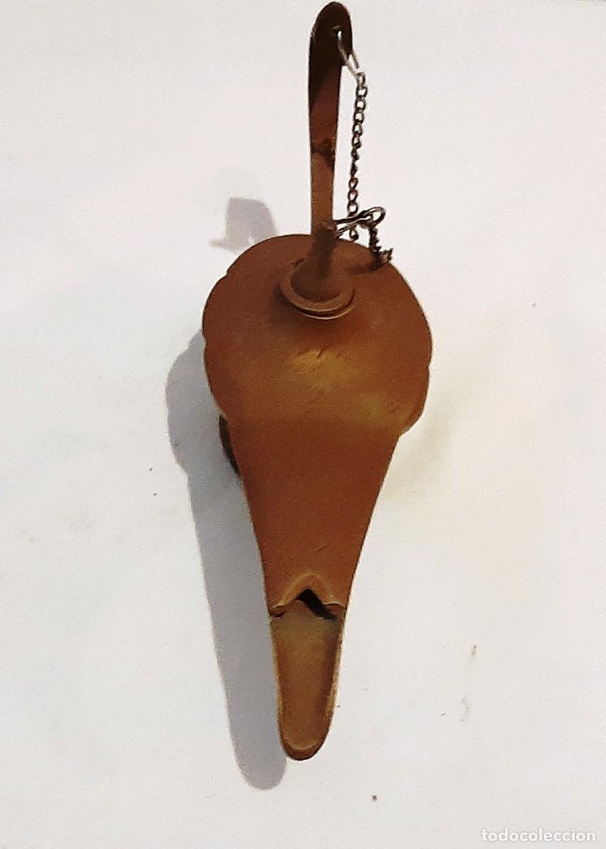 Vintage: Antigua l&aacute;mpara oriental en bronce - Foto 3