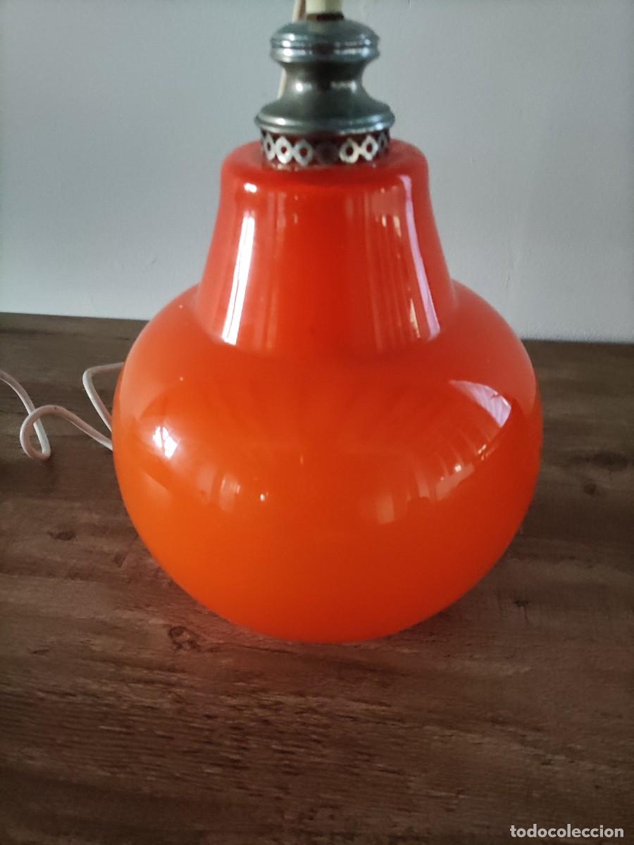 Vintage: LAMAPARA DE TECHO - VINTAGE OPALINA NARANJA - Foto 3