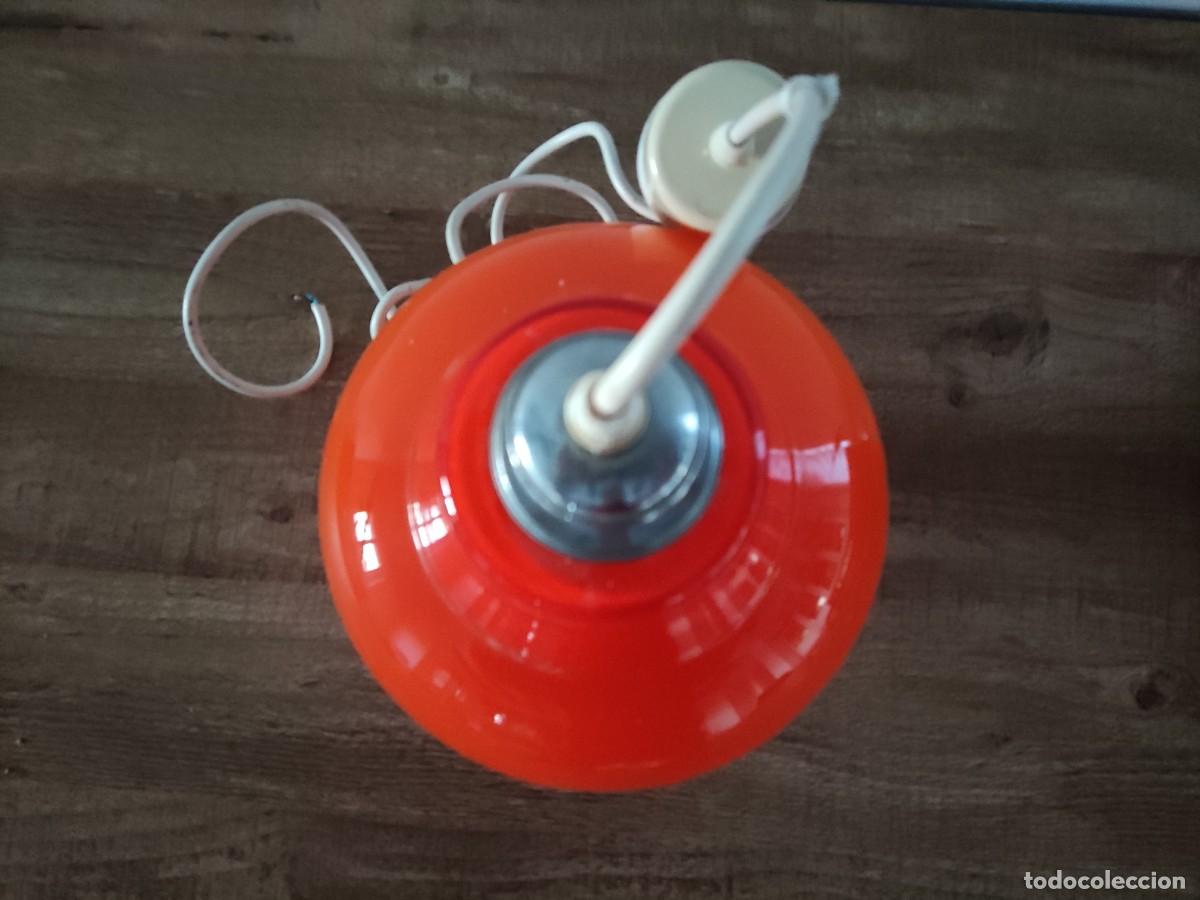 Vintage: LAMAPARA DE TECHO - VINTAGE OPALINA NARANJA - Foto 6