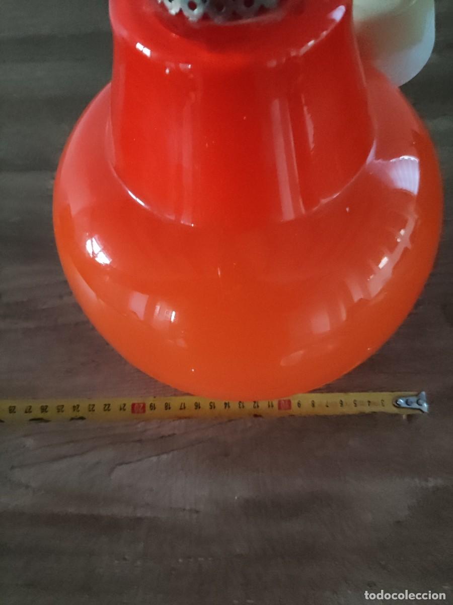 Vintage: LAMAPARA DE TECHO - VINTAGE OPALINA NARANJA - Foto 10