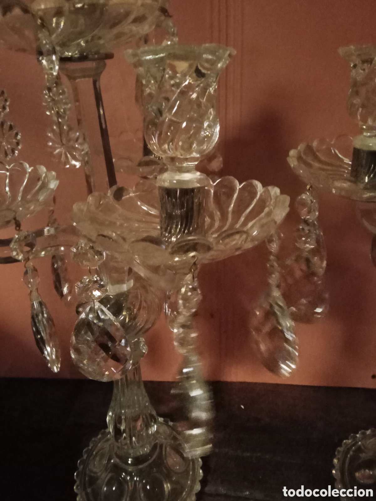 Vintage: Candelabros de cristal - Foto 2