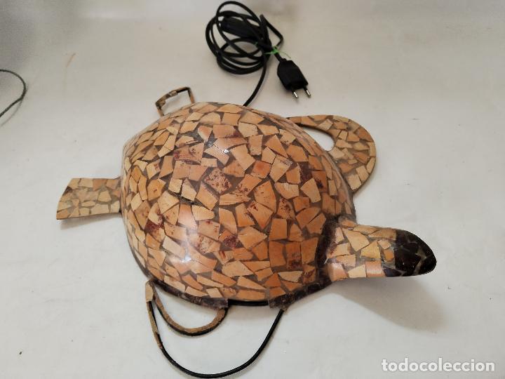 Vintage: lampara de mesa tortuga mosaico - Foto 2