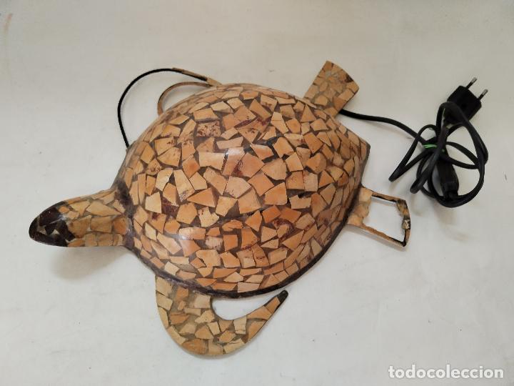 Vintage: lampara de mesa tortuga mosaico - Foto 7