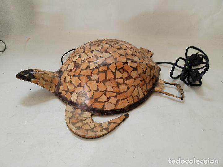 Vintage: lampara de mesa tortuga mosaico - Foto 8