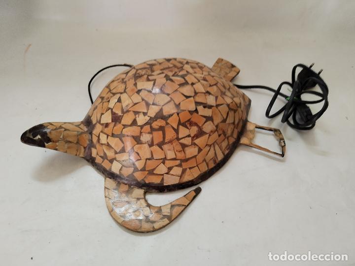 Vintage: lampara de mesa tortuga mosaico - Foto 9