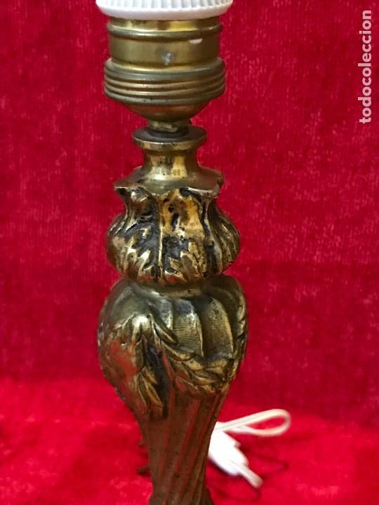 Vintage: LAMPARAS DE MESA EN LATON - Foto 3