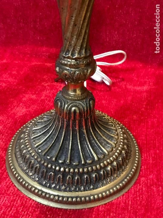 Vintage: LAMPARAS DE MESA EN LATON - Foto 6