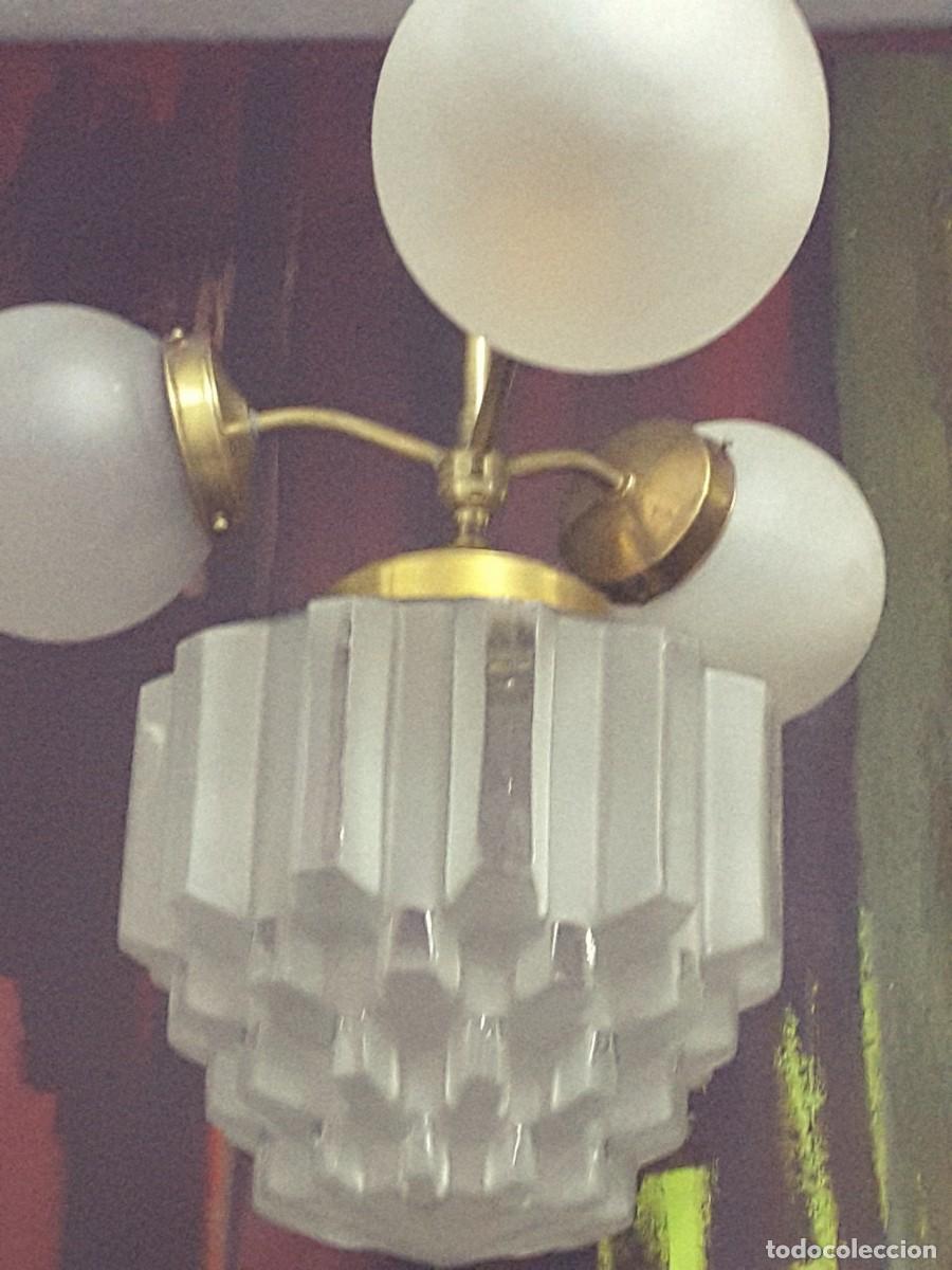 Vintage: L&aacute;mpara techo Art dec&oacute; - Foto 5