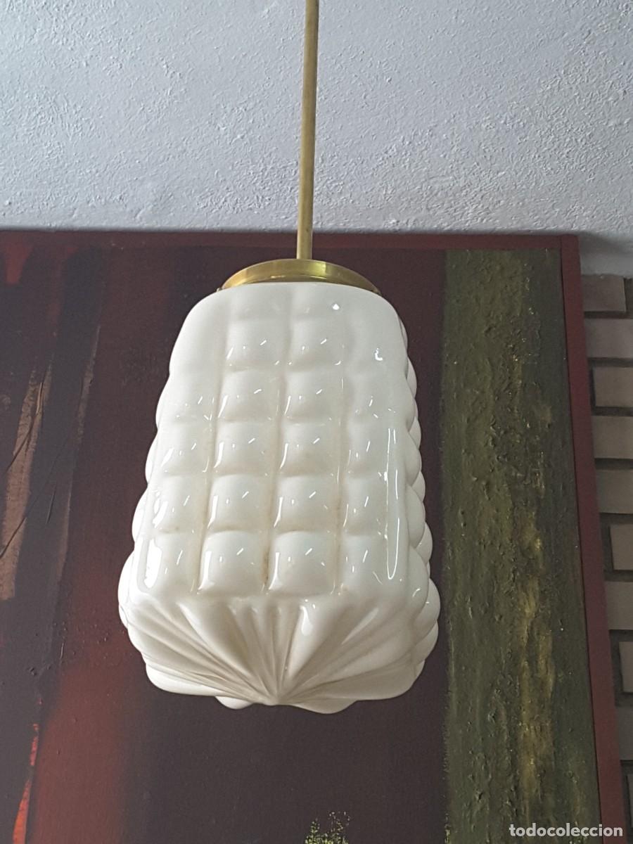 Vintage: L&aacute;mpara de opalina - Foto 6