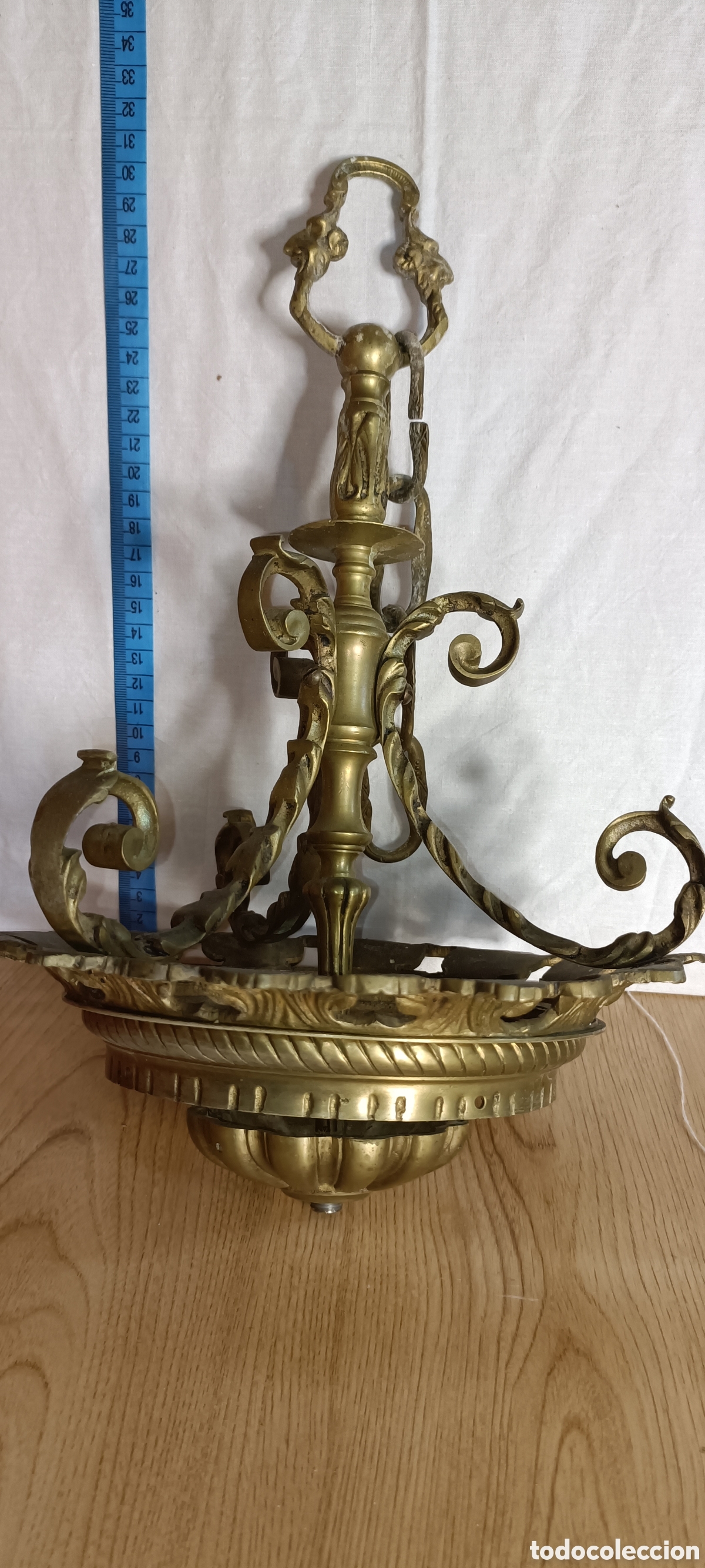 Vintage: Bronce, lampara - Foto 3