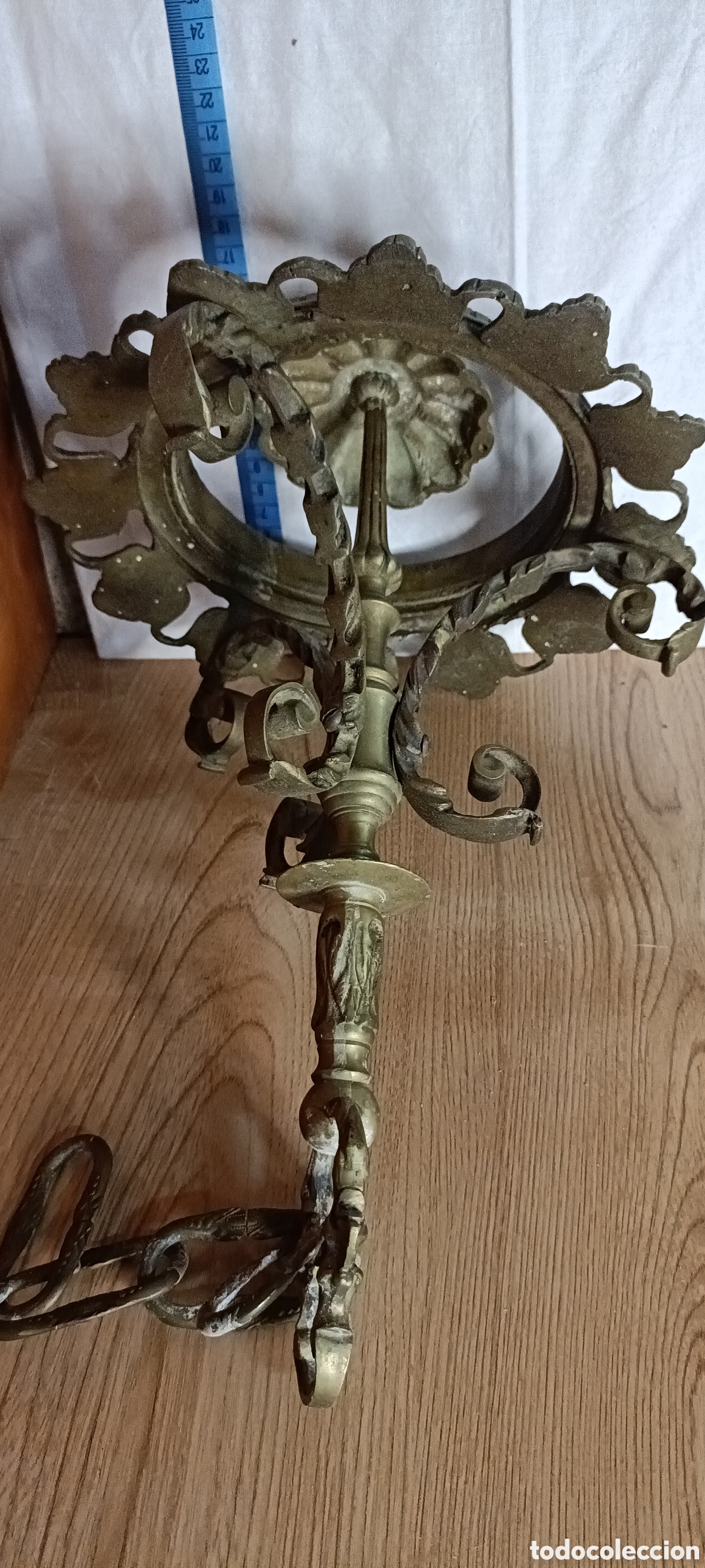 Vintage: Bronce, lampara - Foto 7