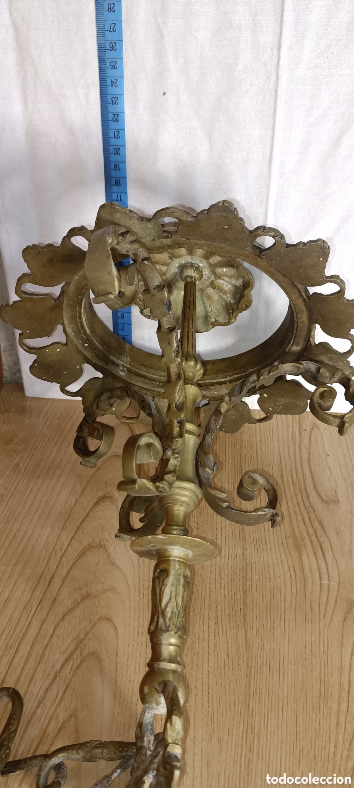 Vintage: Bronce, lampara - Foto 6