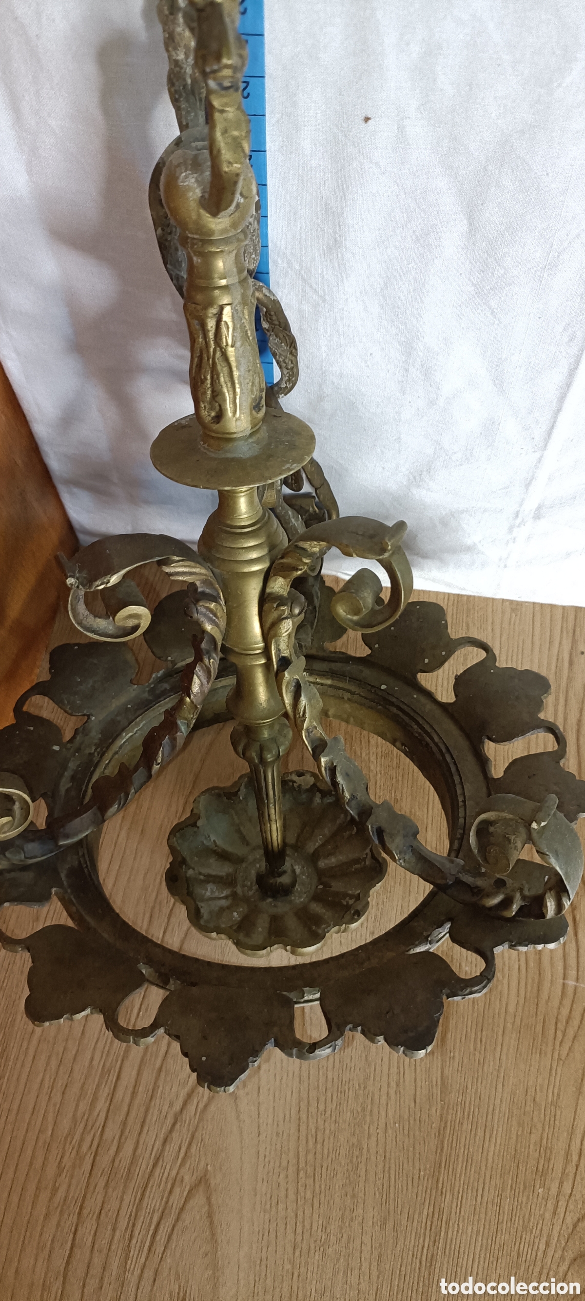 Vintage: Bronce, lampara - Foto 4