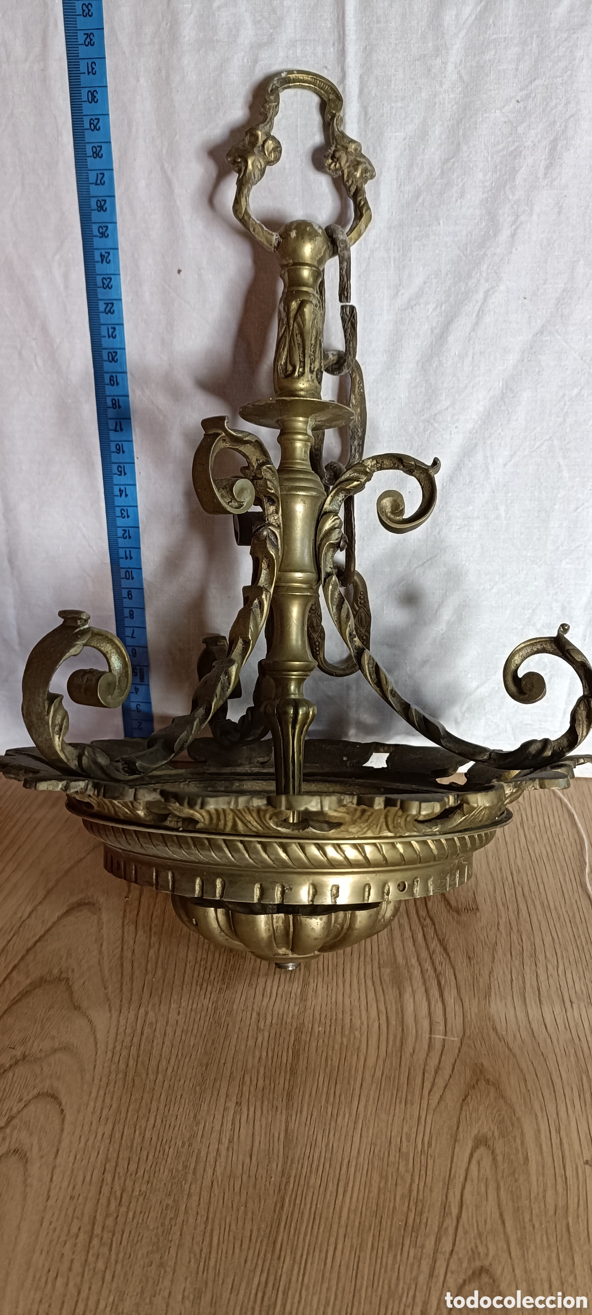 Vintage: Bronce, lampara - Foto 2