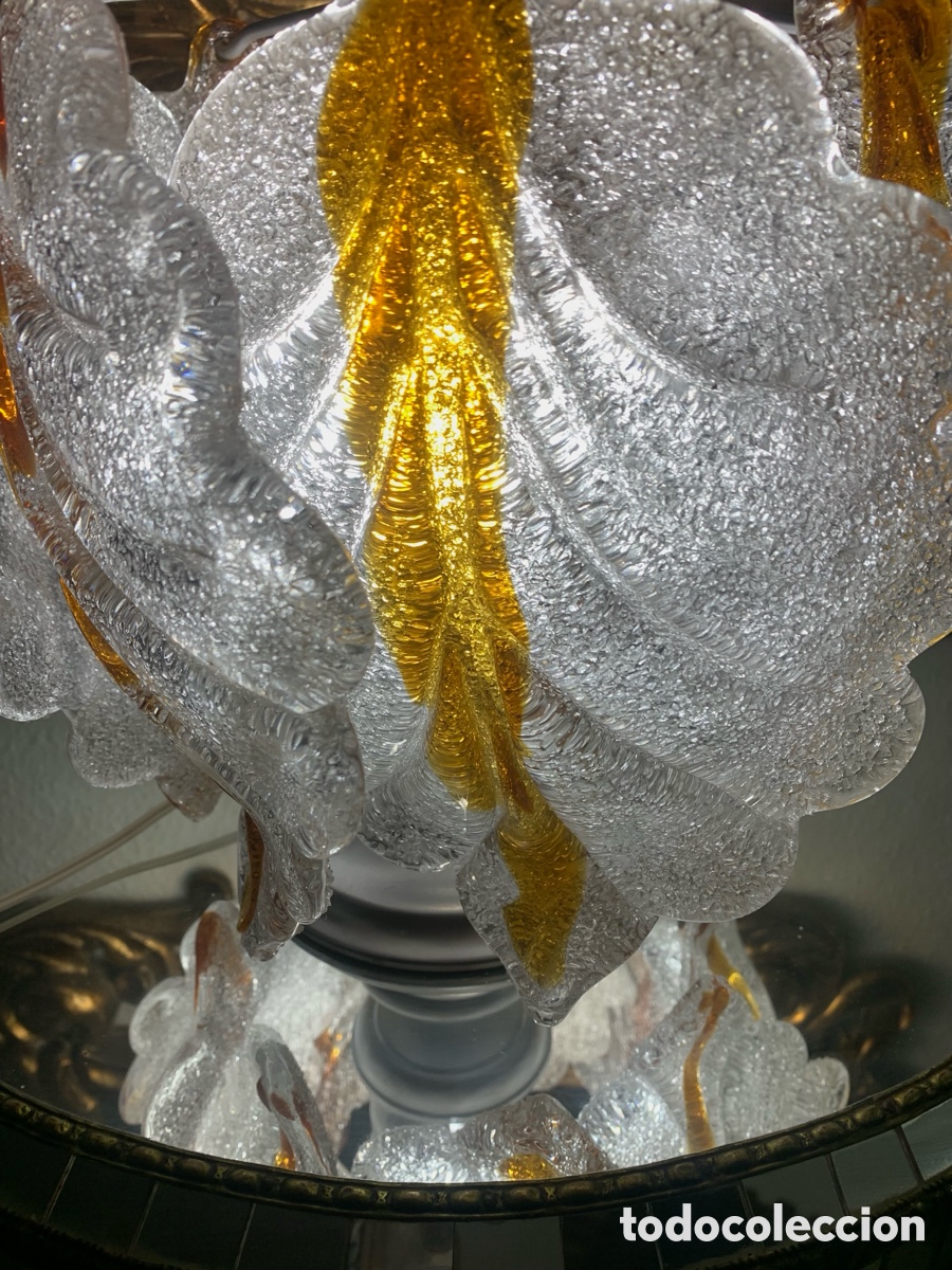 Vintage: L&Aacute;MPARA CRISTAL ITALIANO - Foto 8