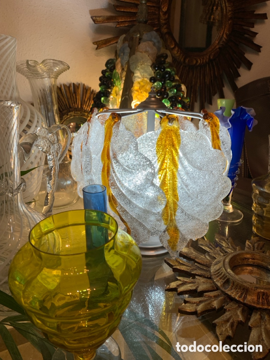 Vintage: L&Aacute;MPARA CRISTAL ITALIANO - Foto 9
