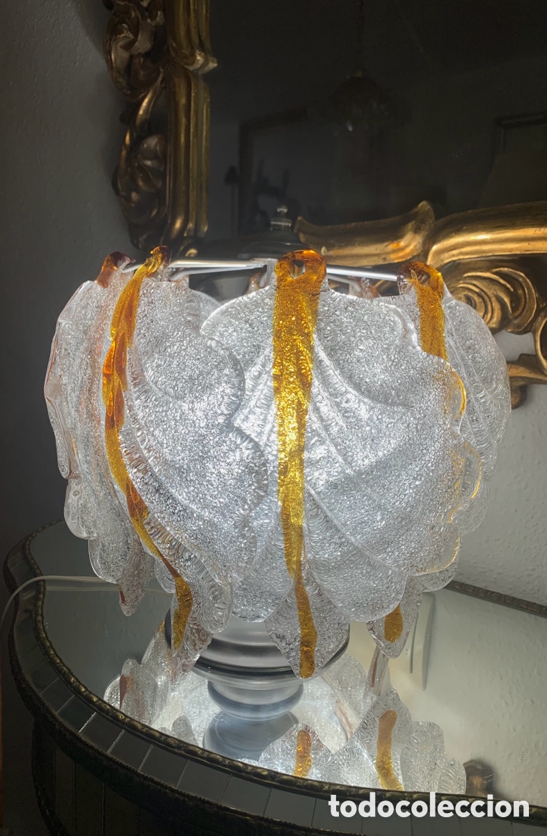 Vintage: L&Aacute;MPARA CRISTAL ITALIANO - Foto 10
